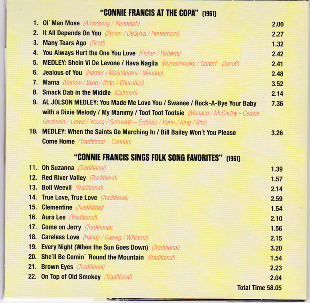 Connie Francis / 19 Original Albums & Bonus Tracks (10CD)