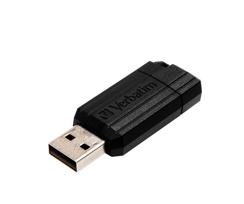 USB-накопитель Verbatim PinStripe 64GB USB 2.0 DRIVE