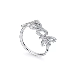 Кольцо из белого золота и бриллиантов, Tiffany💠Rock 🤘В наличии