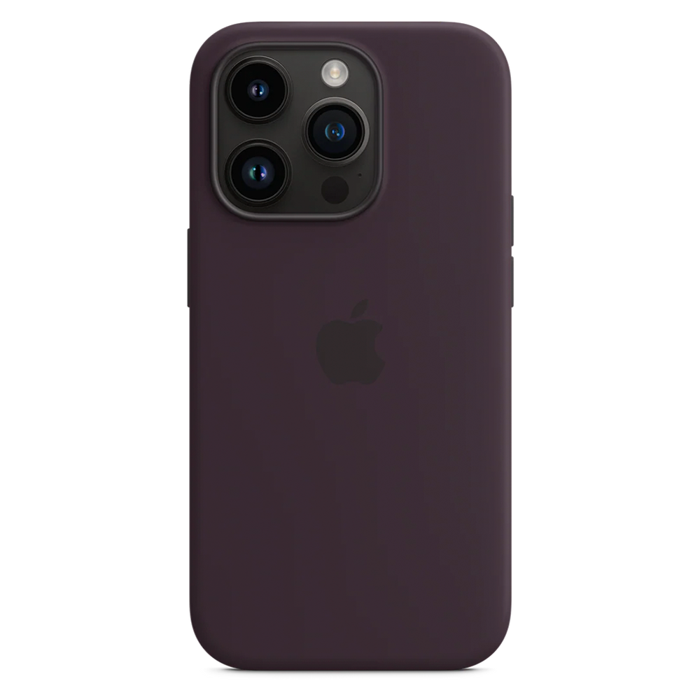Силиконовый чехол с поддержкой MagSafe Apple Silicone Case для iPhone 14 Pro, Elderberry (Черничный)