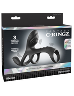 Черная насадка на пенис Ultimate Couples Cage Max (Цвет: черный)