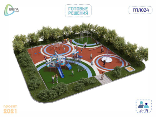 Игровая площадка для детей ГПЛ024