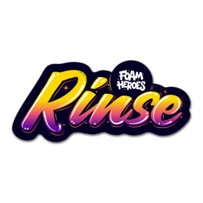 Foam Heroes Bucket Sticker Rinse стикер водостойкий матовый, 18.5x8см.