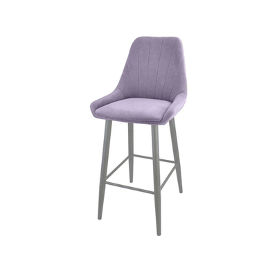 Стул "Марино полубарный" ЭМАЛЬ белый МУАР ткань Catania Lavender