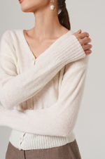 1893 Кардиган женский (молочный)