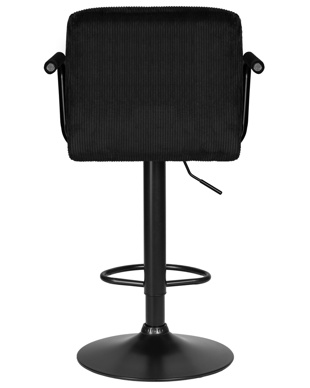 Набор 2 шт Стул барный DOBRIN KRUGER ARM BLACK, черный вельвет (LAR-E2041-52)