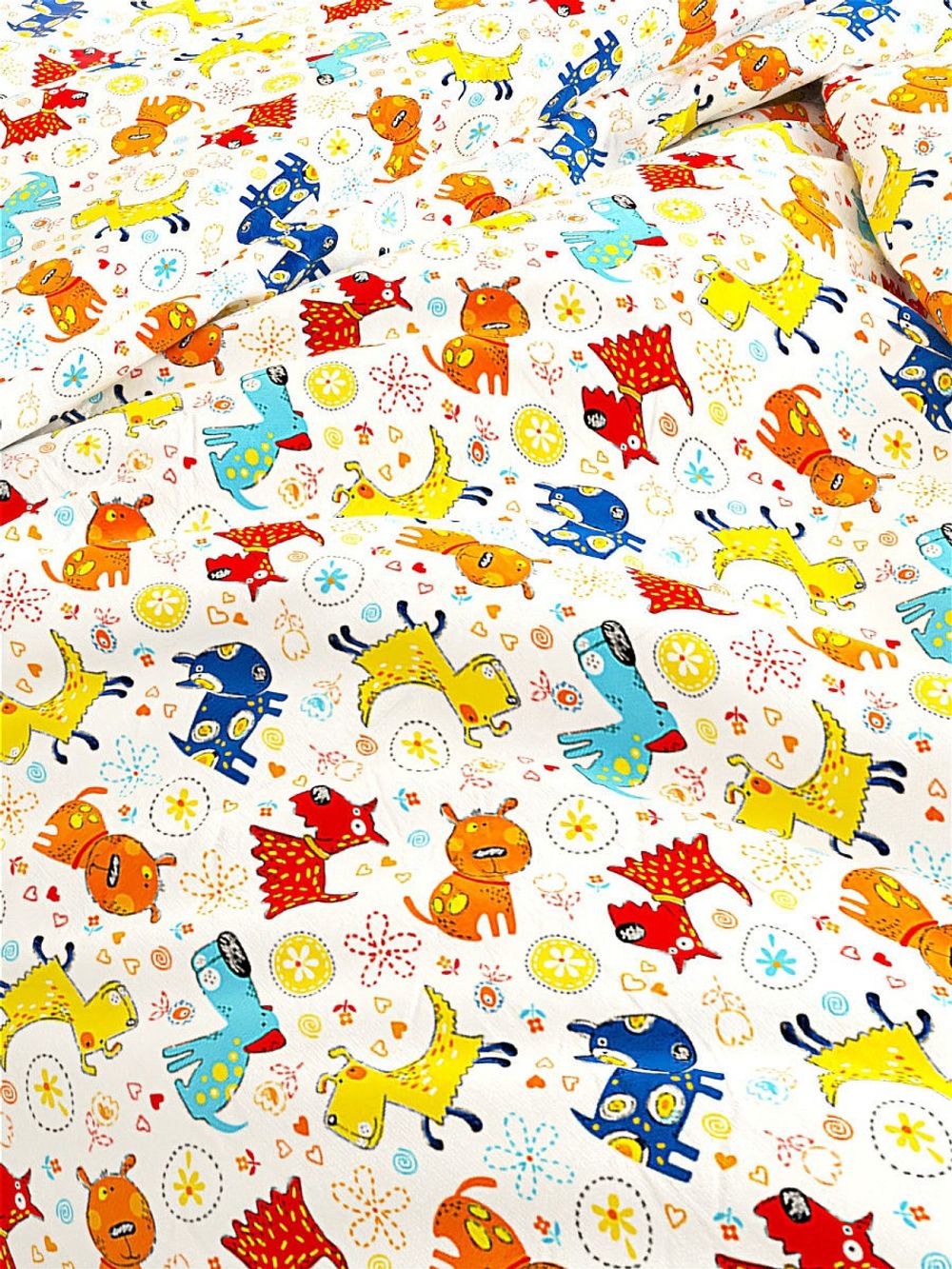 Простынь Сказка "Собачки" 150х215 см, перкаль