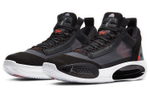 Jordan Air Jordan 34 Low PF Heritage shock absorption non-slip low-cut actual combat basketball shoes men's black and red domestic version