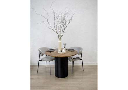 Стол деревянный Woodville Барел 110 орех кантри, черный, ножки черные