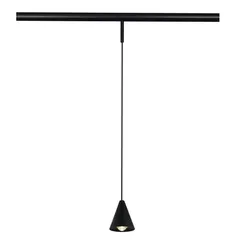 ST689.446.05 Магнитный трековый светильник Черный LED 1*5W 4000K Lm Ra>90 40° IP20 D80xH98 24V СУПЕР5