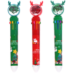 Ручка шариковая «Рождественские друзья», микс два дизайна 17см (инд. пакет с подвесом)
