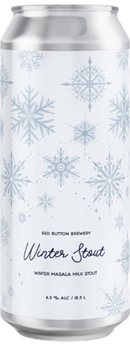 Пиво Рэд Баттон Винтер Стаут / Red Button Winter Stout 0.5 - банка