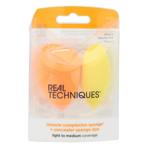 Real Techniques, Miracle Complexion Sponge® + спонж для консилера, 2 шт.