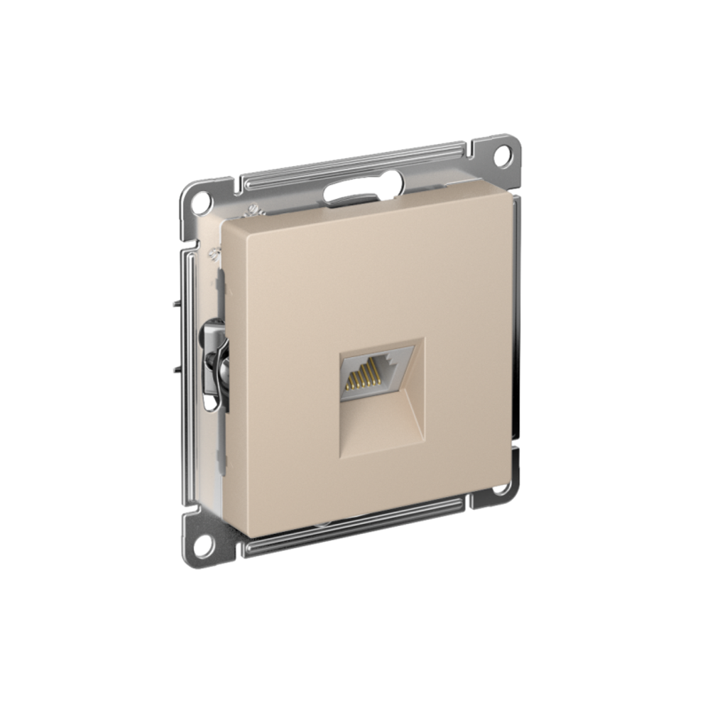 Розетка компьютерная AtlasDesign RJ45 кат.5E механизм песочн. SE ATN001283
