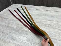 итальянская кожа для ремней разных оттенков