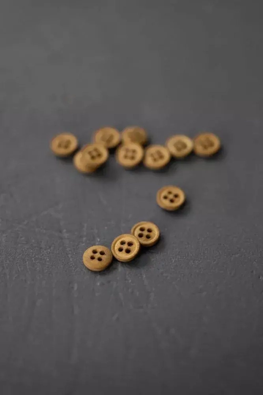 Хлопковые пуговицы 15mm – Mid Mustard