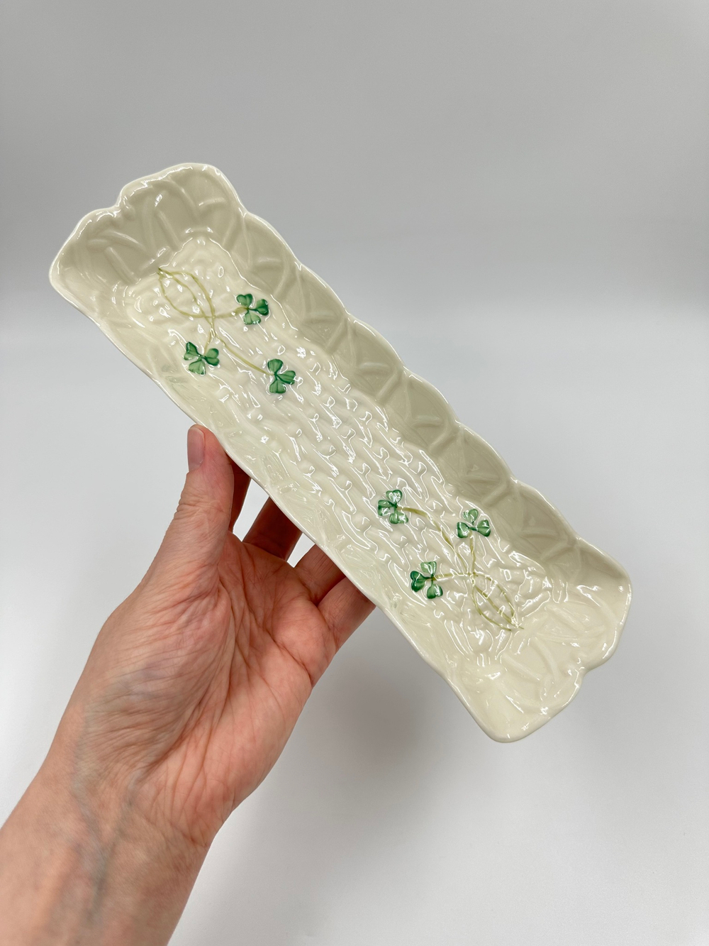 Блюдо Belleek, Shamrock