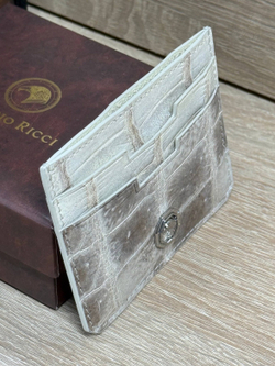 Картхолдер Stefano Ricci из кожи крокодила
