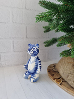Тигрёнок фигурка гжель