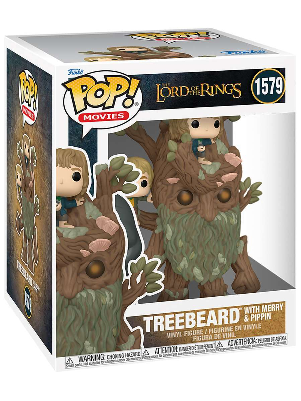 Фигурка Funko POP! Movies LOTR Treebeard with Merry & Pippin 6" (1579) 80834