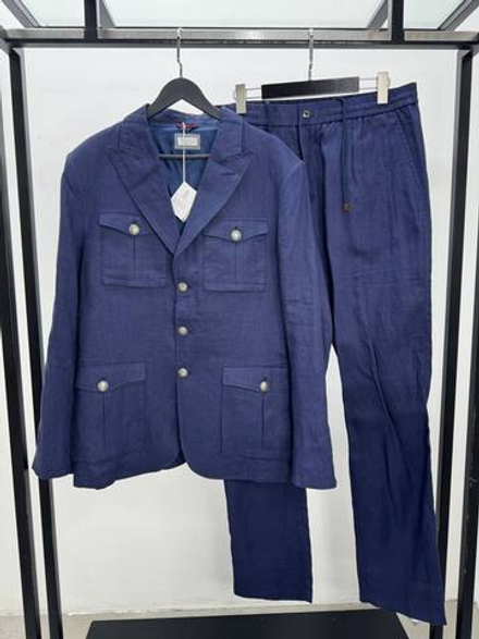 Льняной костюм Brunello Cucinelli