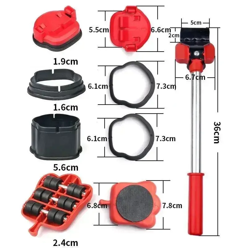 Домкрат для мебели AUSBERG, Набор для перемещения мебели, Транспортер