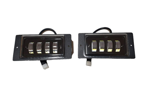 Фара п/туман. /2110, 2115/ 4 LED 18W 10-30V 174*84*58 белый+желтый, встраиваемая (2 шт) (GrandeLight)