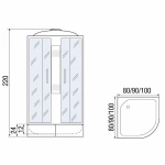 Душевая кабина River Nara LIGHT XL 100/24 MT 10000006219