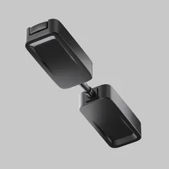 Коннектор питания прямой Radity встраиваемый черный Technical tra084c-b-12