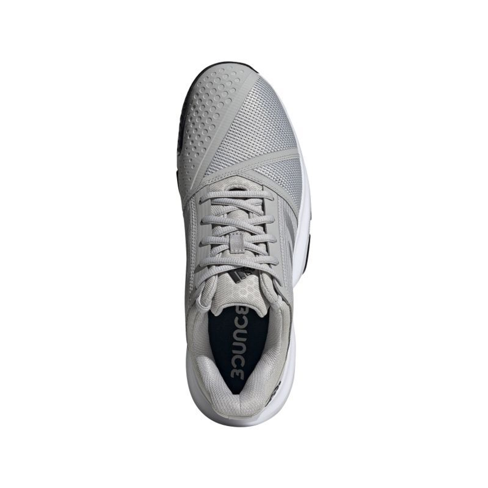 Мужские кроссовки теннисные Adidas CourtJam Bounce M - grey two/silver metallic/core black