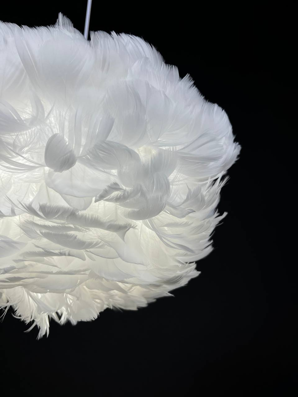 Люстра подвесная Lanbos, 1 лампа Е27, 15 Вт LED, 3 кв м, белая