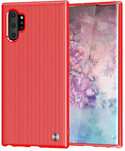 Чехол для Samsung Galaxy Note 10+ цвет Red (красный), серия Bevel от Caseport