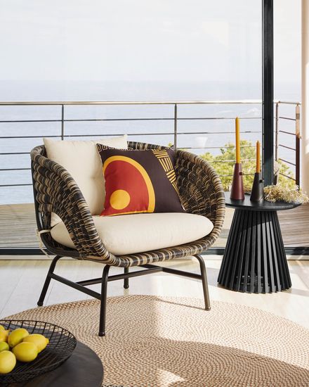 Журнальный столик Irune Ø50 черный Испания