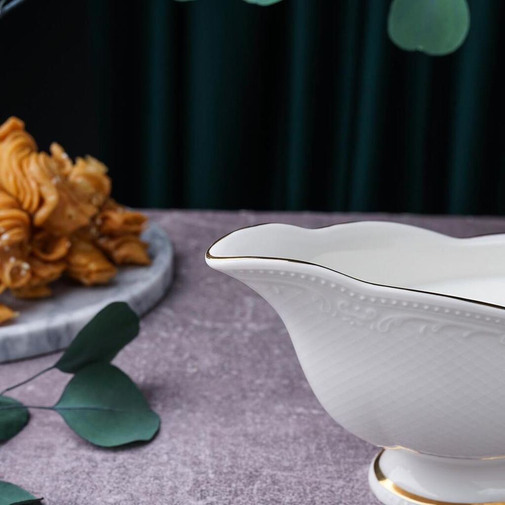 Соусник 350 мл 18,5*8 см h8,2 см Gold Aristocrat Noble [1]