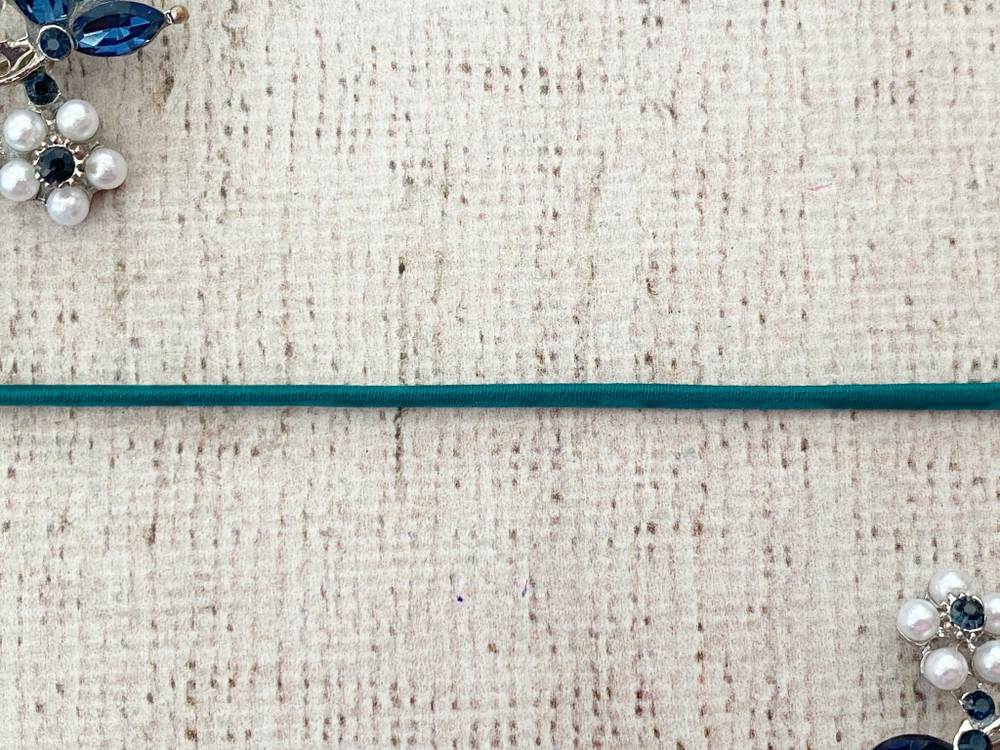 Резинка шляпная, d 2,5 мм, морская волна