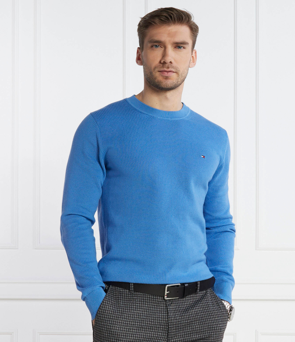 Свитер CHAIN RIDGE STRUCTURE Tommy Hilfiger - голубой(MW0MW33511)