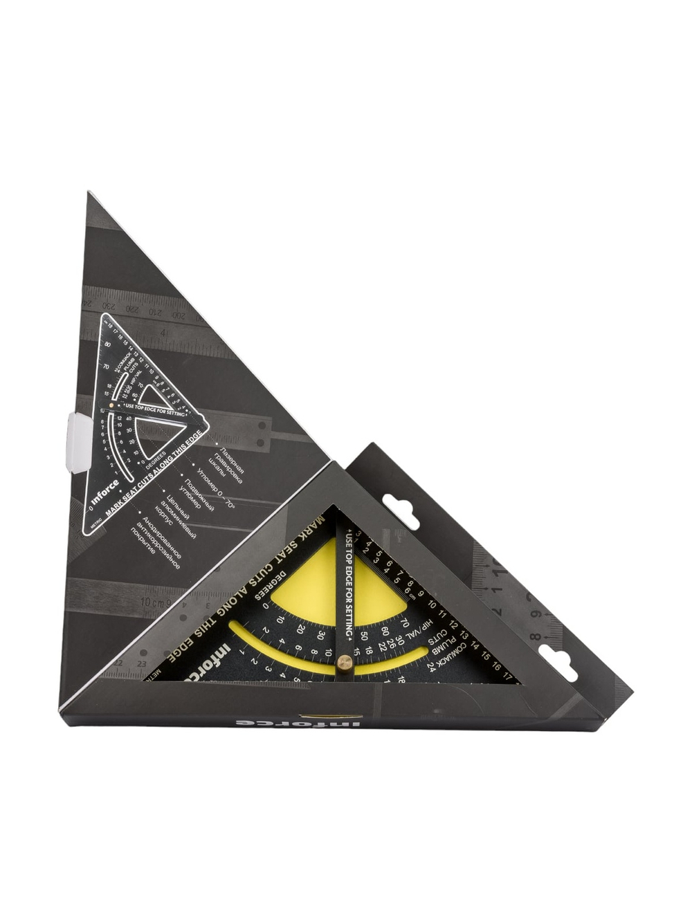 Кровельный угольник Inforce с угломером, 190 мм 06-11-76