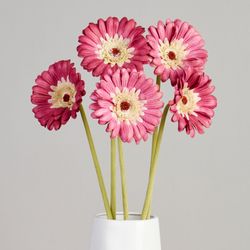 ЦВЕТОК ИСКУССТВЕННЫЙ "ГЕРБЕРА" ВЫСОТА=61СМ. (МАЛ=24 ШТ/КОР=96ШТ.)