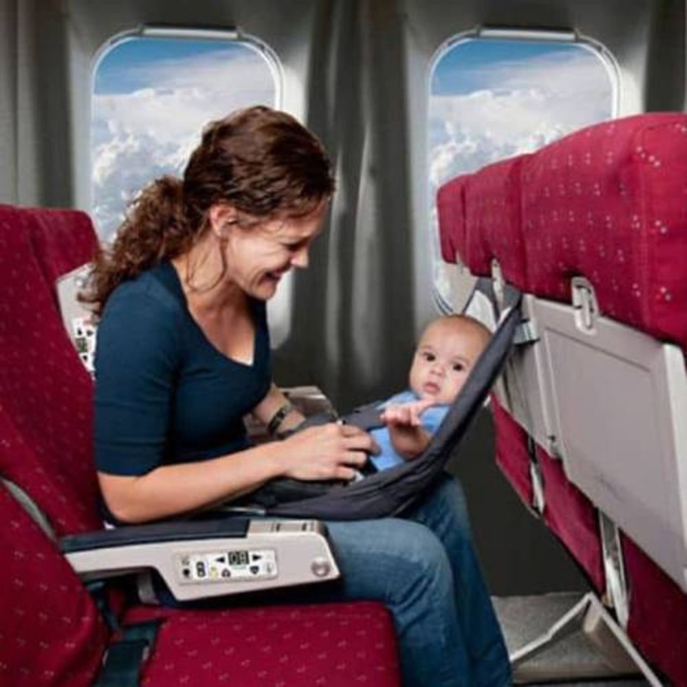 Товары в дорогу no name Гамак в самолет голубой (с арбузом) — 9-0209