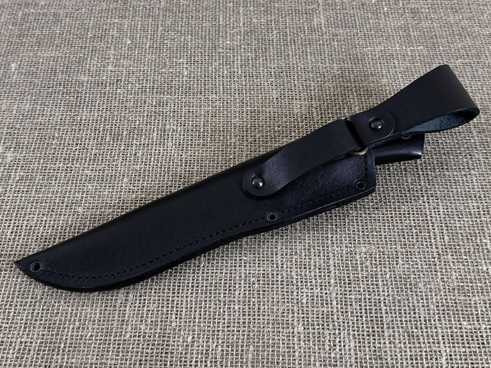 Нож "Корсар", дамасская сталь, рукоять черный граб мореный