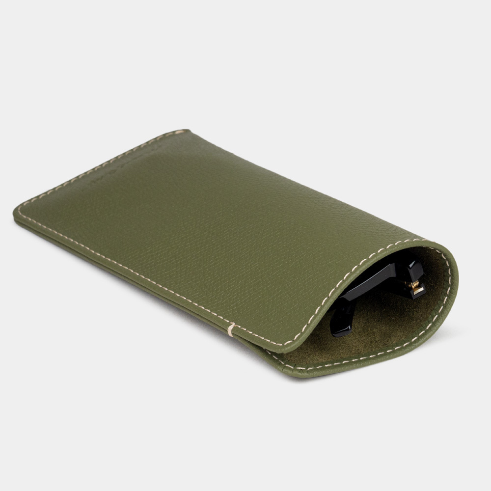 Футляр кожаный для очков Lunette , цвета хаки