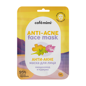 Тканевая маска для лица Анти-Акне 1шт (CAFE MIMI)