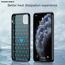 Чехол для iPhone 11 Pro цвет Black (черный), серия Carbon от Caseport