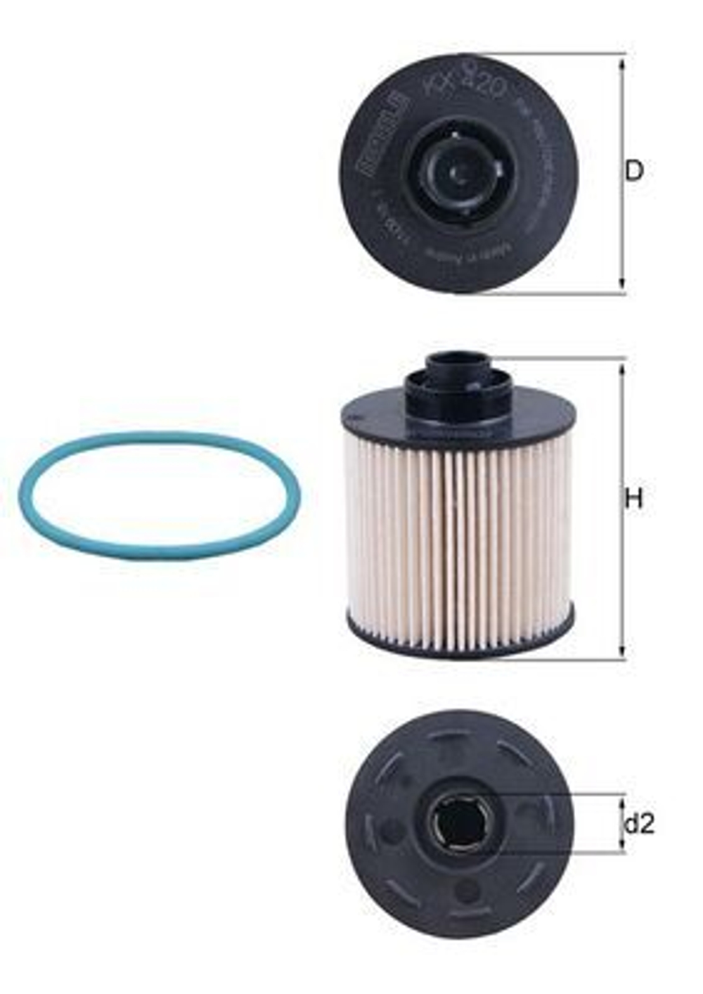 MAHLE - KX420D-MAH - Fuel Filter