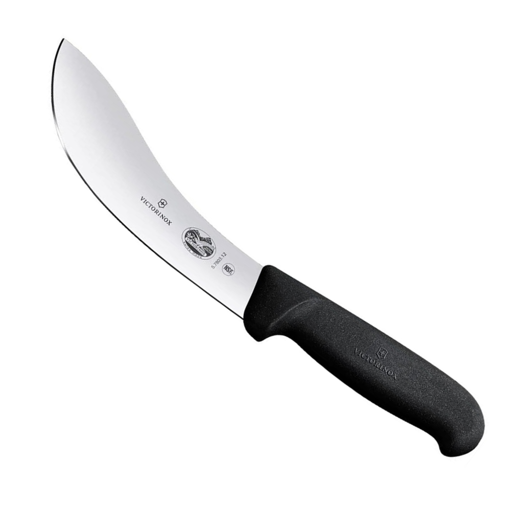 Нож Victorinox разделочный, лезвие 12 см прямое, черный