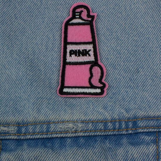 Нашивка на рюкзак и на одежду. Pink