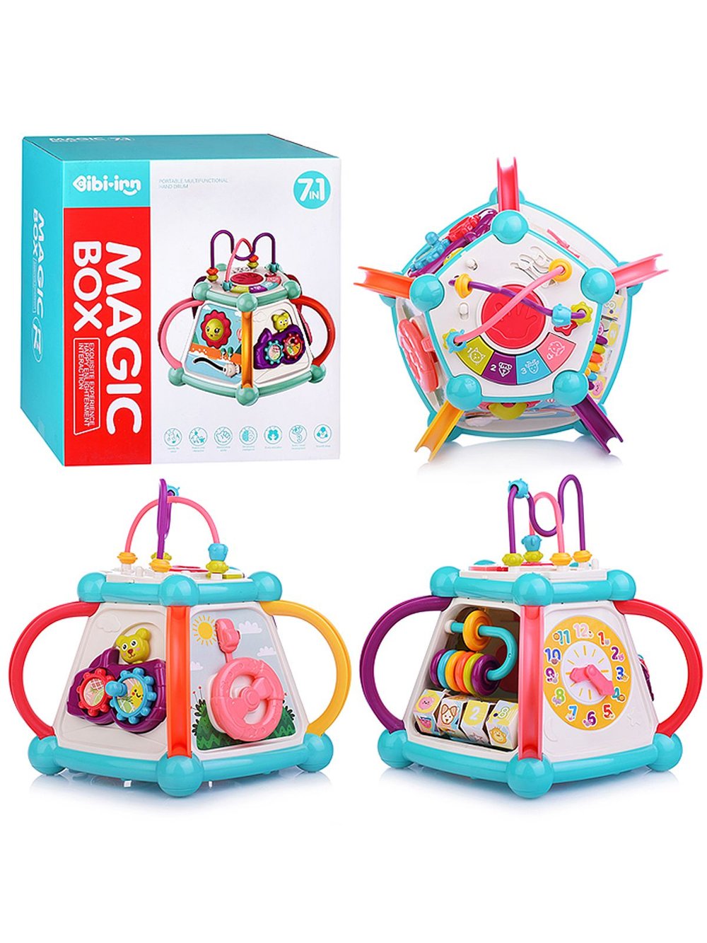 Бизиборд Кубик развивающая игрушка для детей (668-32)