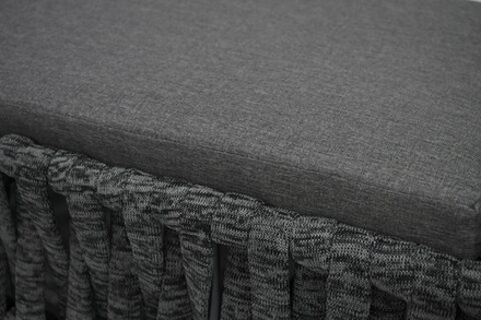 Шезлонг-лежак Besta Fiesta БИАРРИЦ алюминий роуп, черный