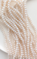 Бусины стеклянные рондель 4*3мм