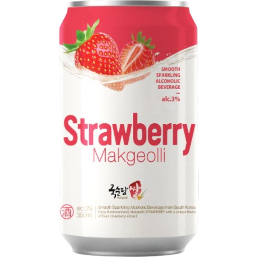 Винный напиток Makgeolli Strawberry 0,35 л. in can
